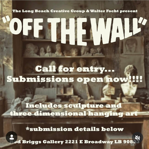 Submit now - "Off the Wall" sculpture & 3D art show