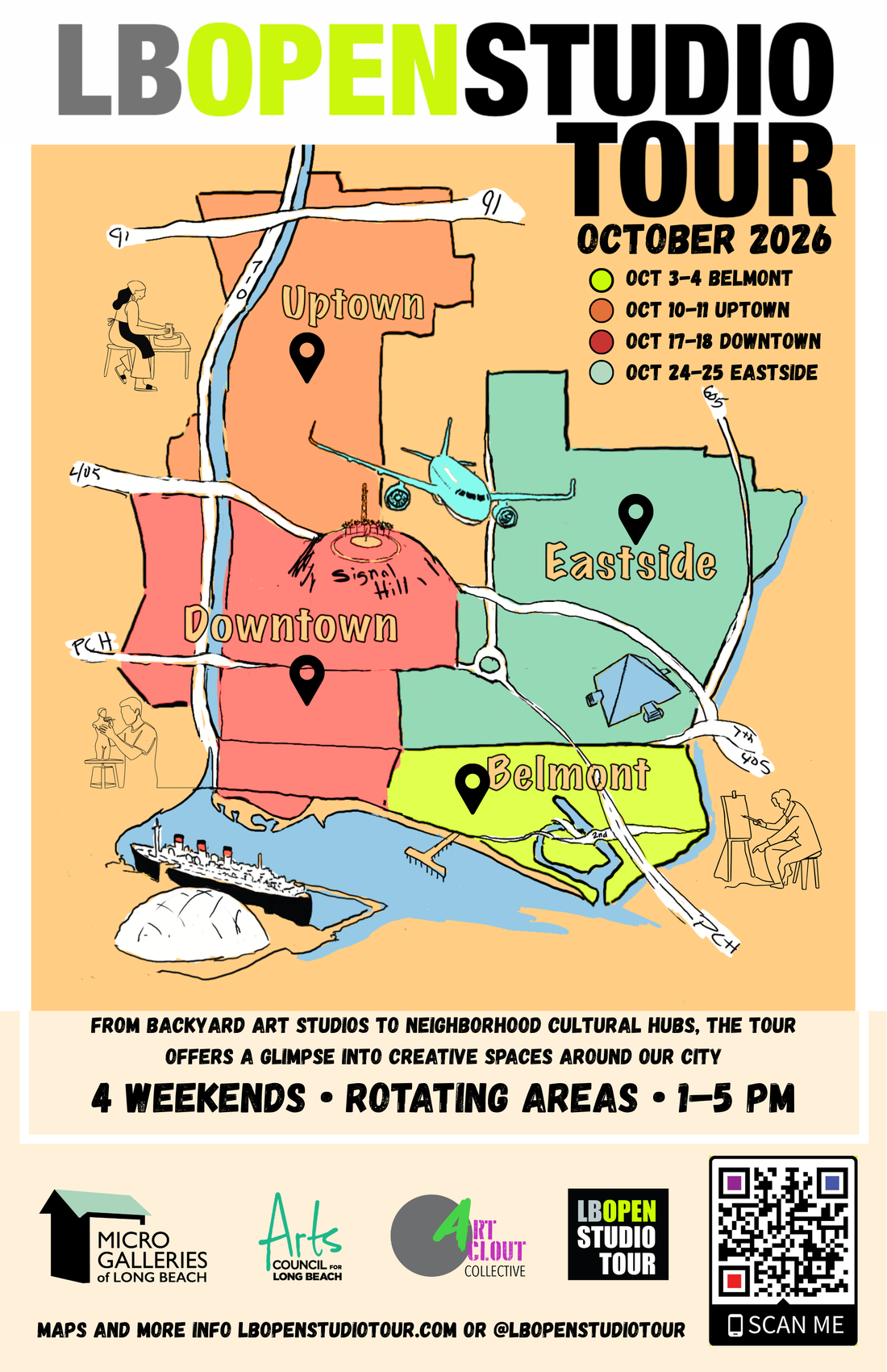 Long Beach Open Studio Tour - Downtown LB - Oct. 17 & 18