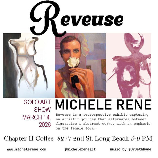 Dr. DethRyde performing at Michele Rene Art Show at Chapter II Coffee(2nd St Belmont Shore LB)